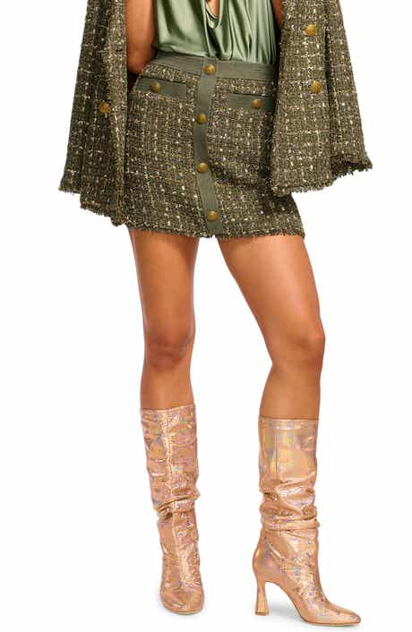 Ramy Brook Denver Tweed Miniskirt
