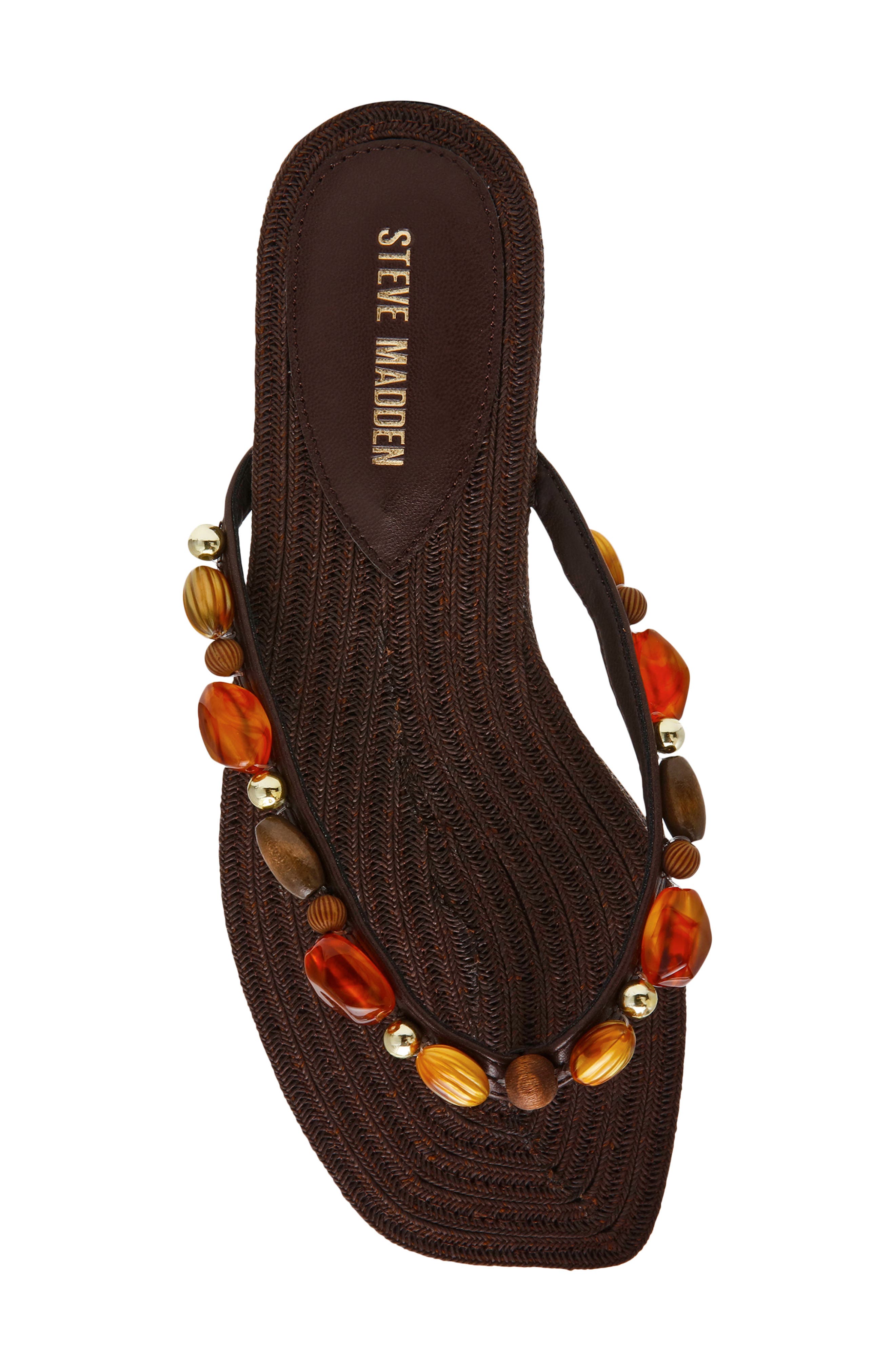 Steve Madden Marble Flip Flop, Alternate, color, Brown Multi