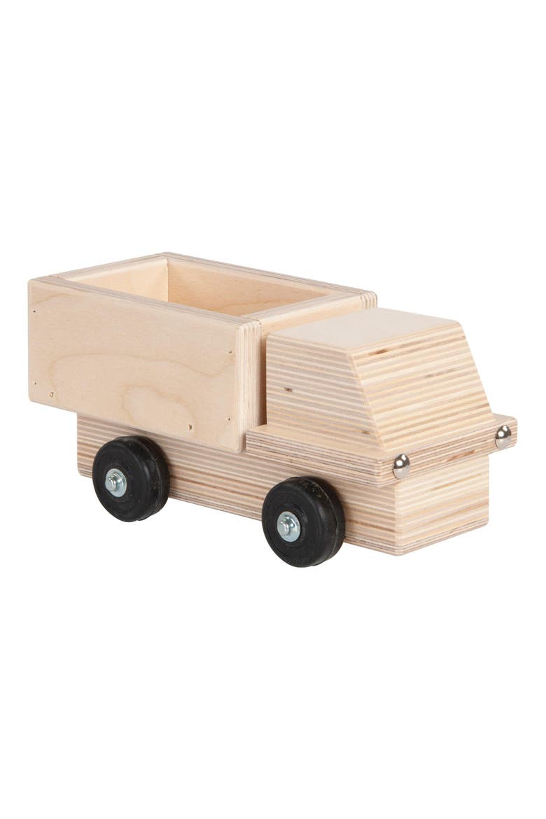 Wooden Dump Truck, Main, color, Beige