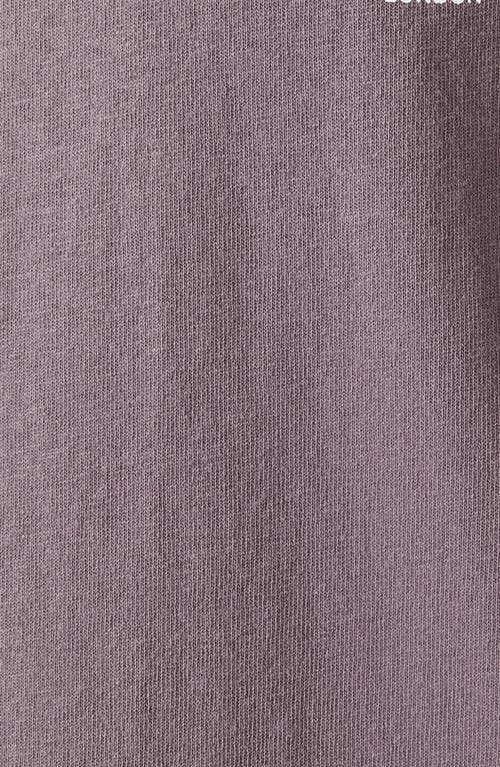 Allsaints Redact Oversized Embroidered Logo T-shirt In Puce Purple