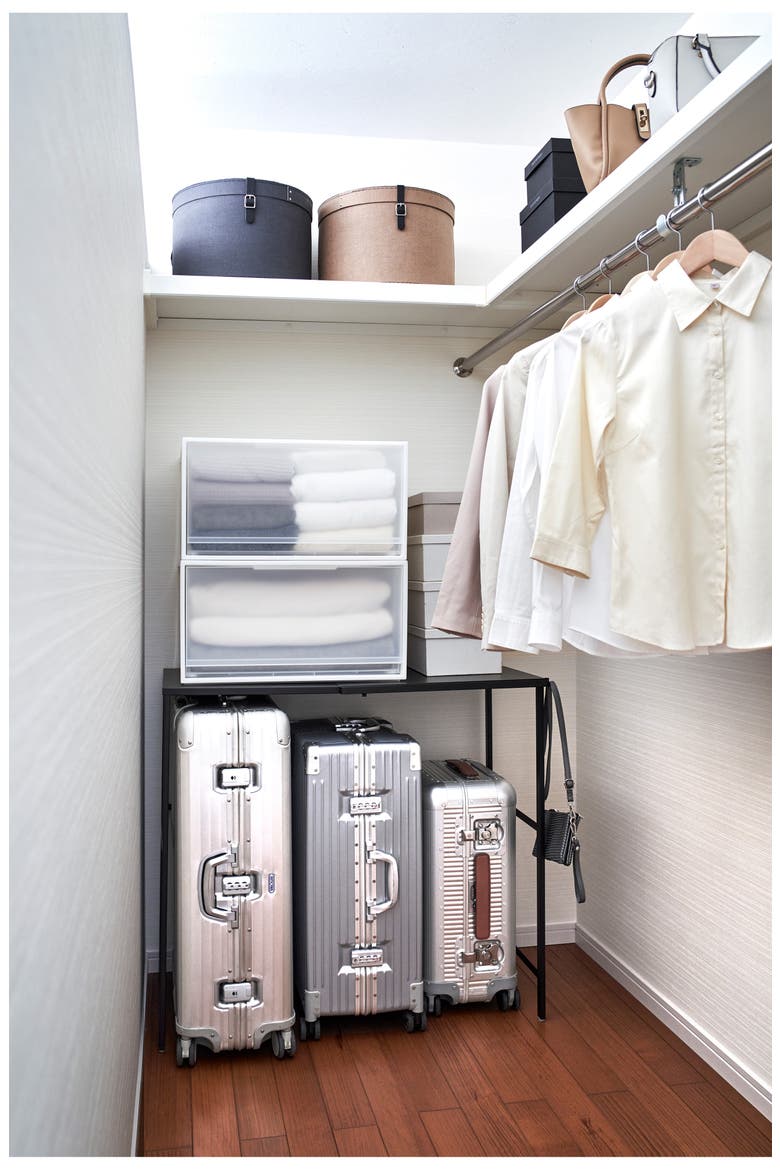 Suitcase Rack, Alternate, color, BLACK