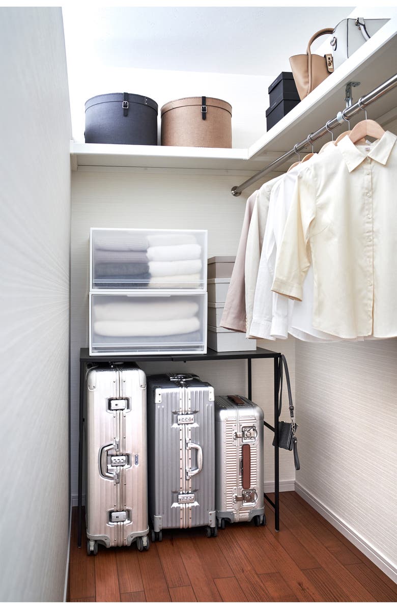 Yamazaki Suitcase Rack, Alternate, color, Black