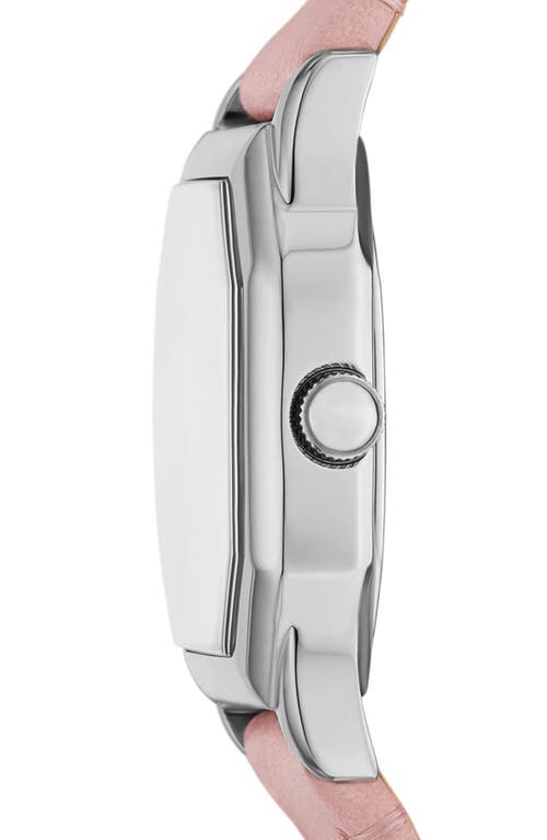 Fossil Women's Harlow Three-hand Light Pink Leather Watch, 27mm In Pink