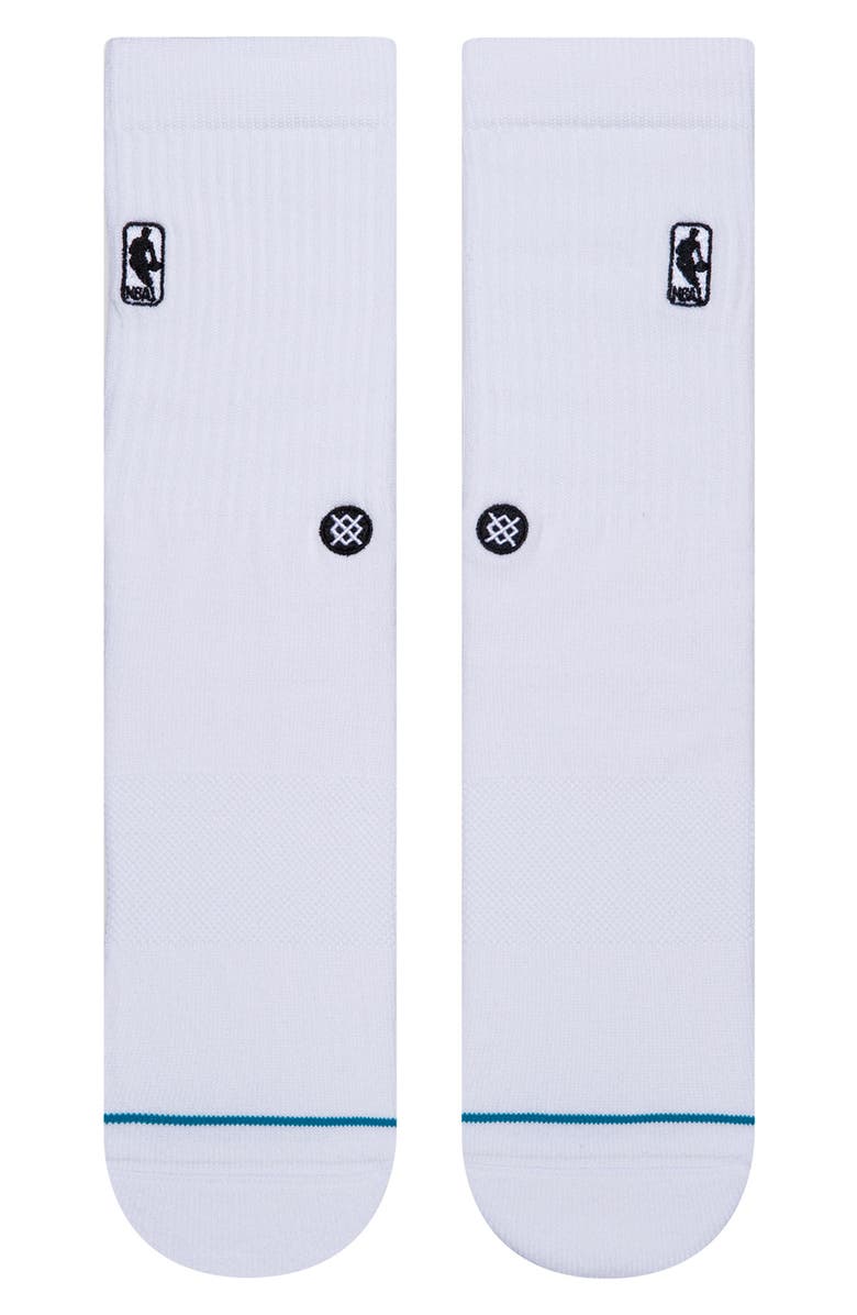 Stance NBA Logoman St Crew Socks, Alternate, color,