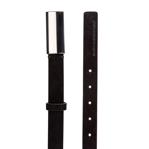 Black Suede Studio City Belt