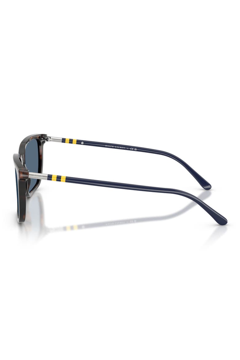 PH4226 56mm Pillow Sunglasses, Alternate, color, SHINY HAVANA / DARK BLUE