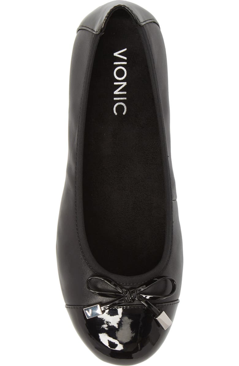 Vionic 'Minna' Leather Flat, Alternate, color,