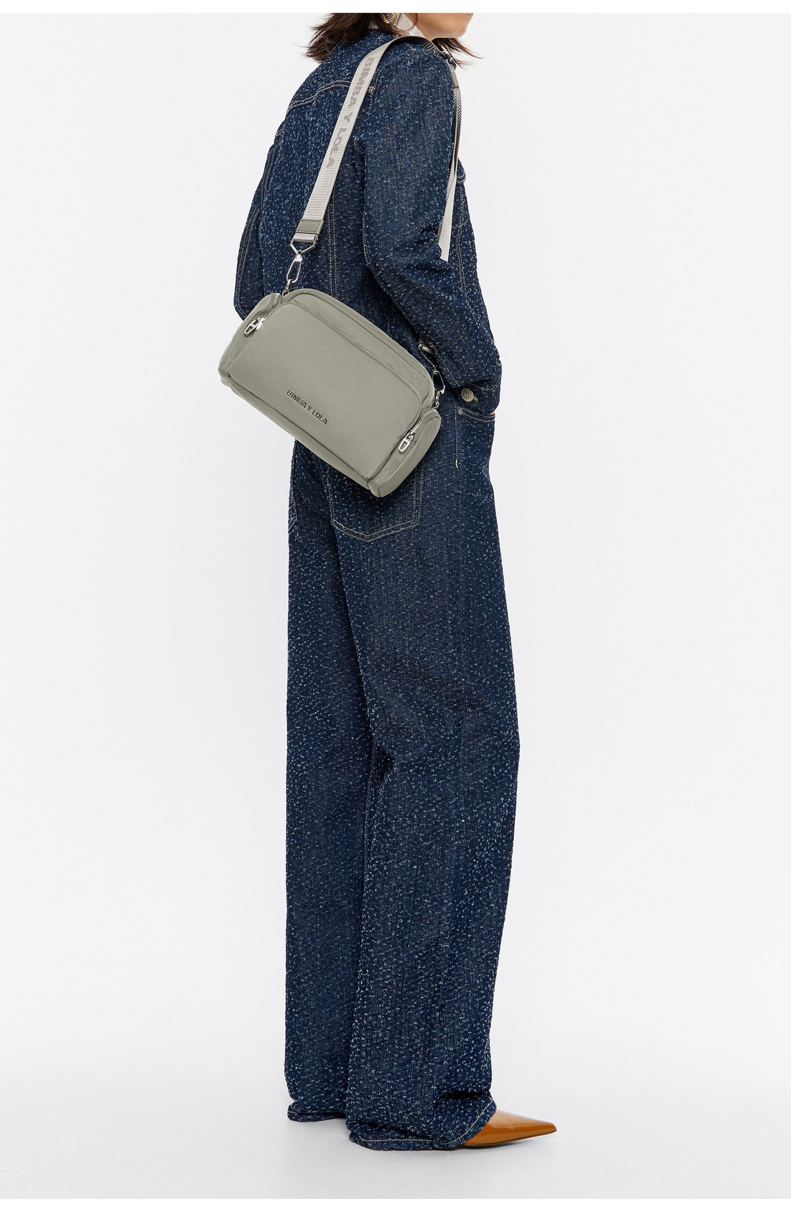 Bimba y Lola Medium Crossbody Pocket Bag, Alternate, color, Dark Stone