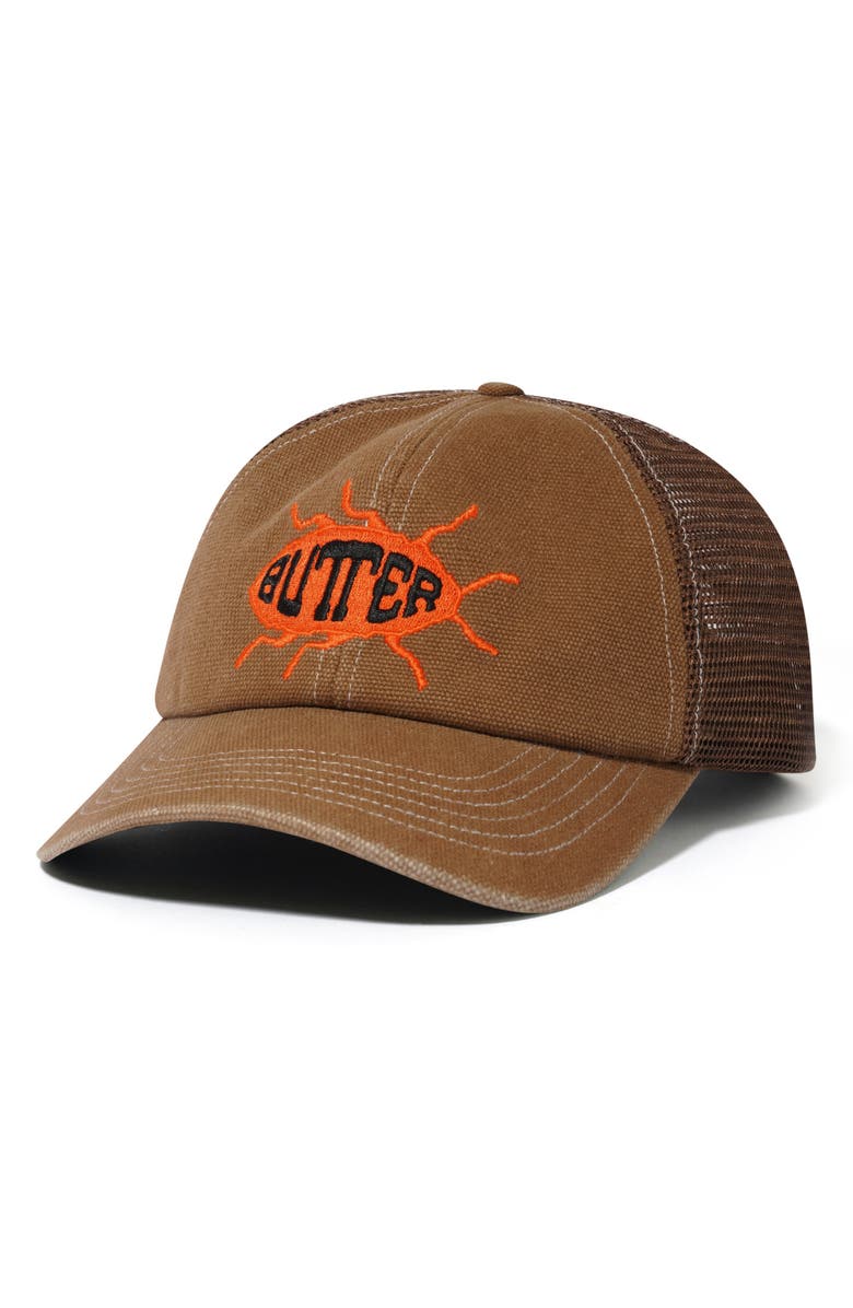 Butter Goods Roach Trucker Hat, Main, color,