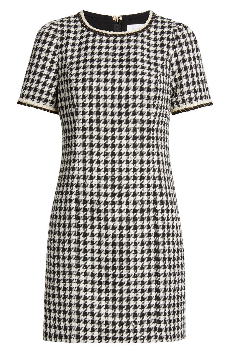 Lilly Pulitzer<sup>®</sup> Doriane Houndstooth Bouclé Shift Dress, Alternate, color, 