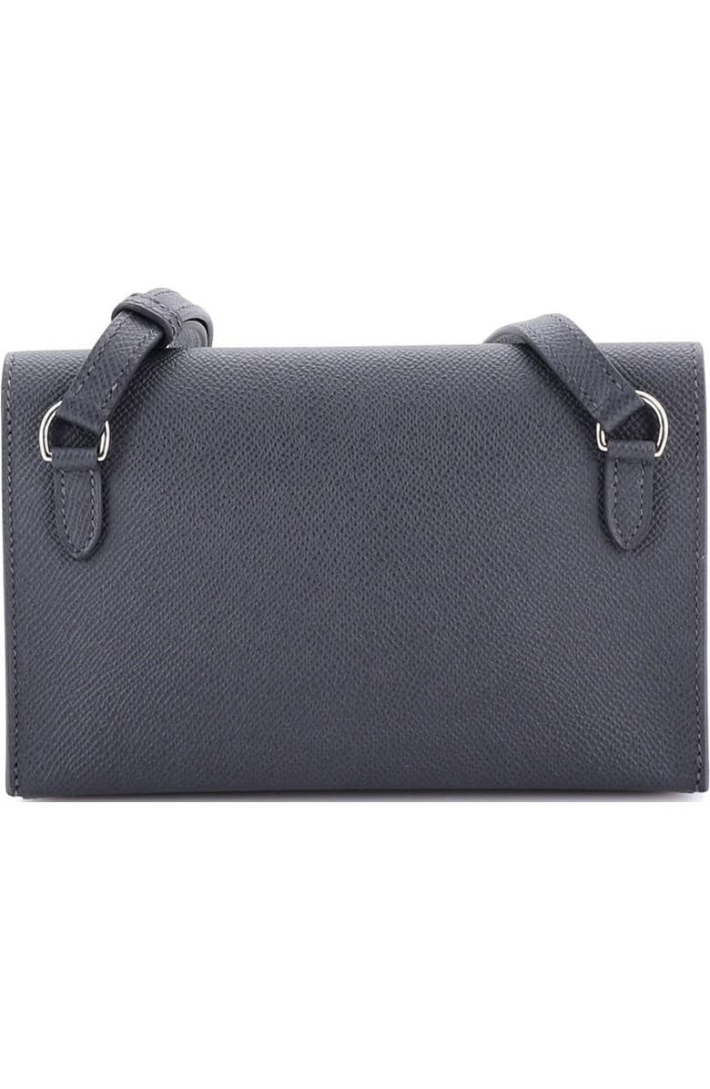 Pre-Owned Hermes Double Snap Pochette Crossbody Epsom, Alternate, color, Gris Misty