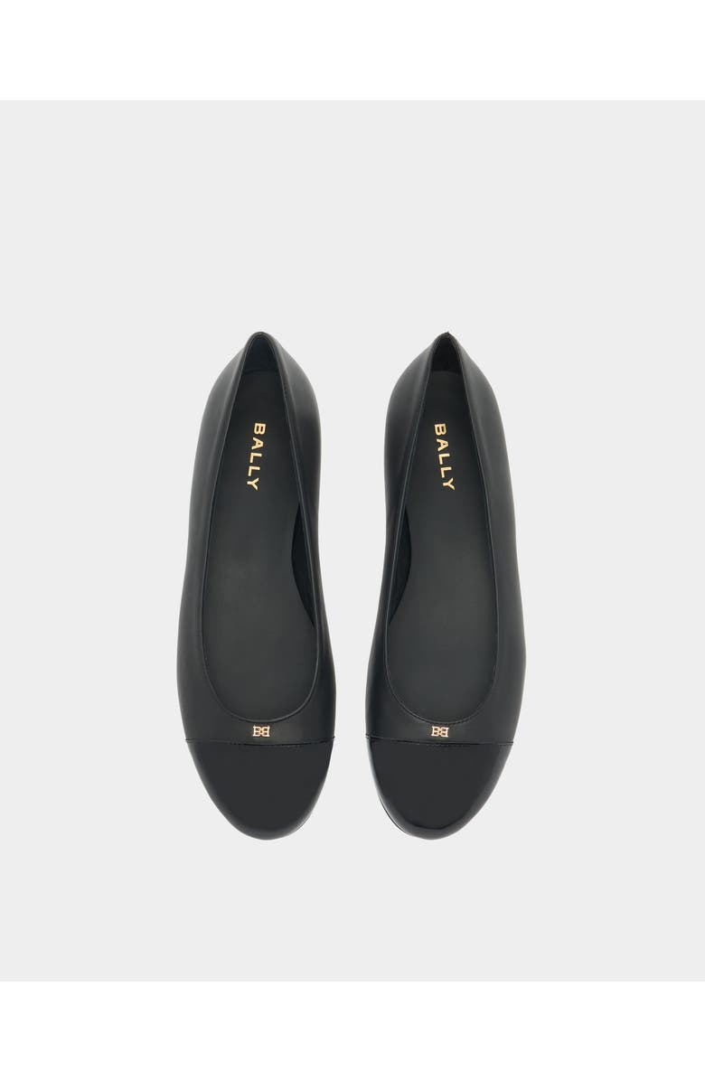 Bally Ballet Flat, Alternate, color, Black