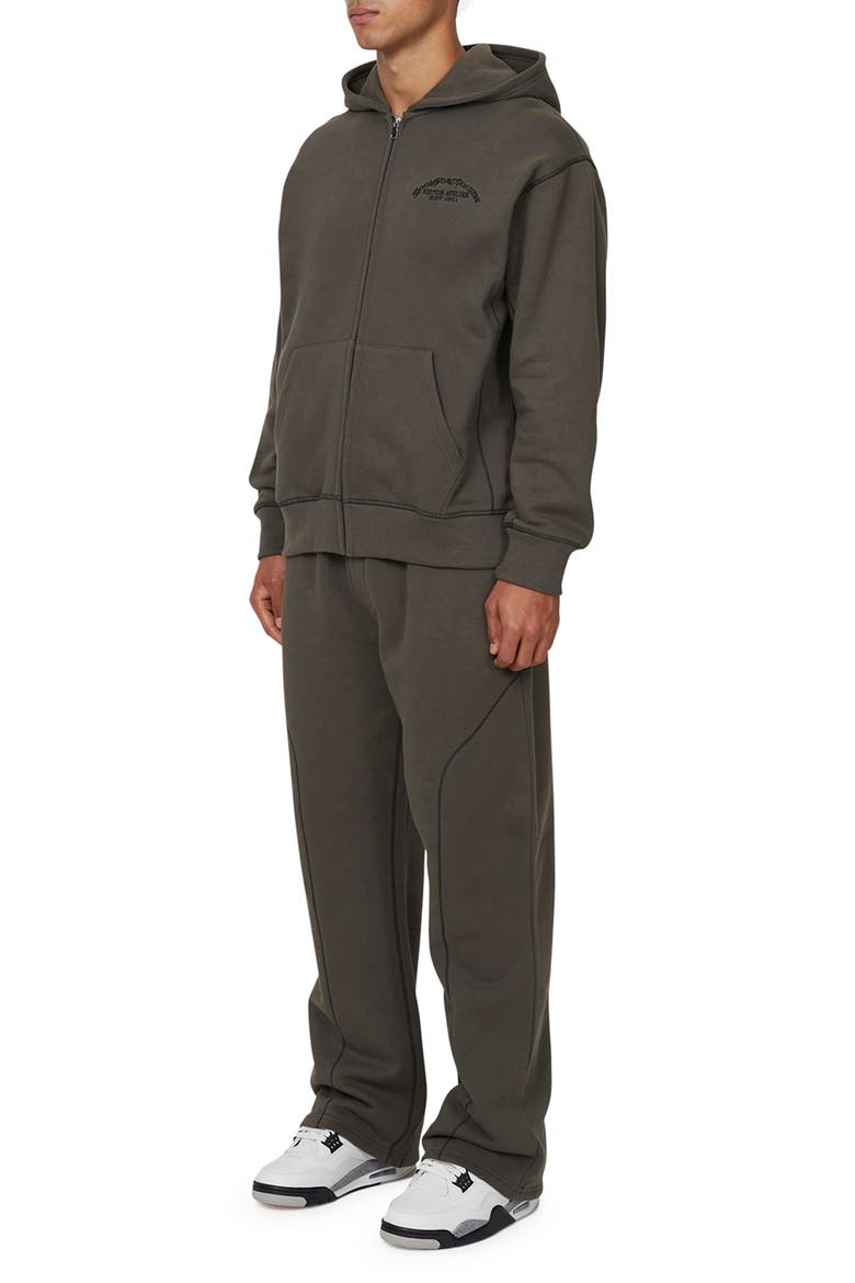 Coverlock Vintage Zip Hoodie, Alternate, color, Gunmetal