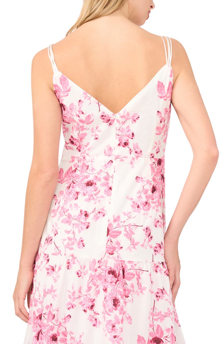 1.STATE Floral Twist Front Tiered Maxi Dress, Alternate, color, Orchid Smoke