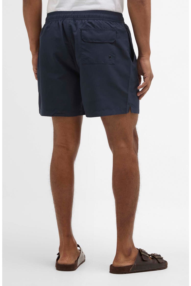Water Reactive Tartan Swim Trunks, Alternate, color, NAVY