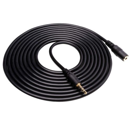 MOVO MC10 3.5mm Audio Cable - 3.5mm TRS Female to Male 10ft Extension Cord for Microphones, Headphones, and More in Black at Nordstrom