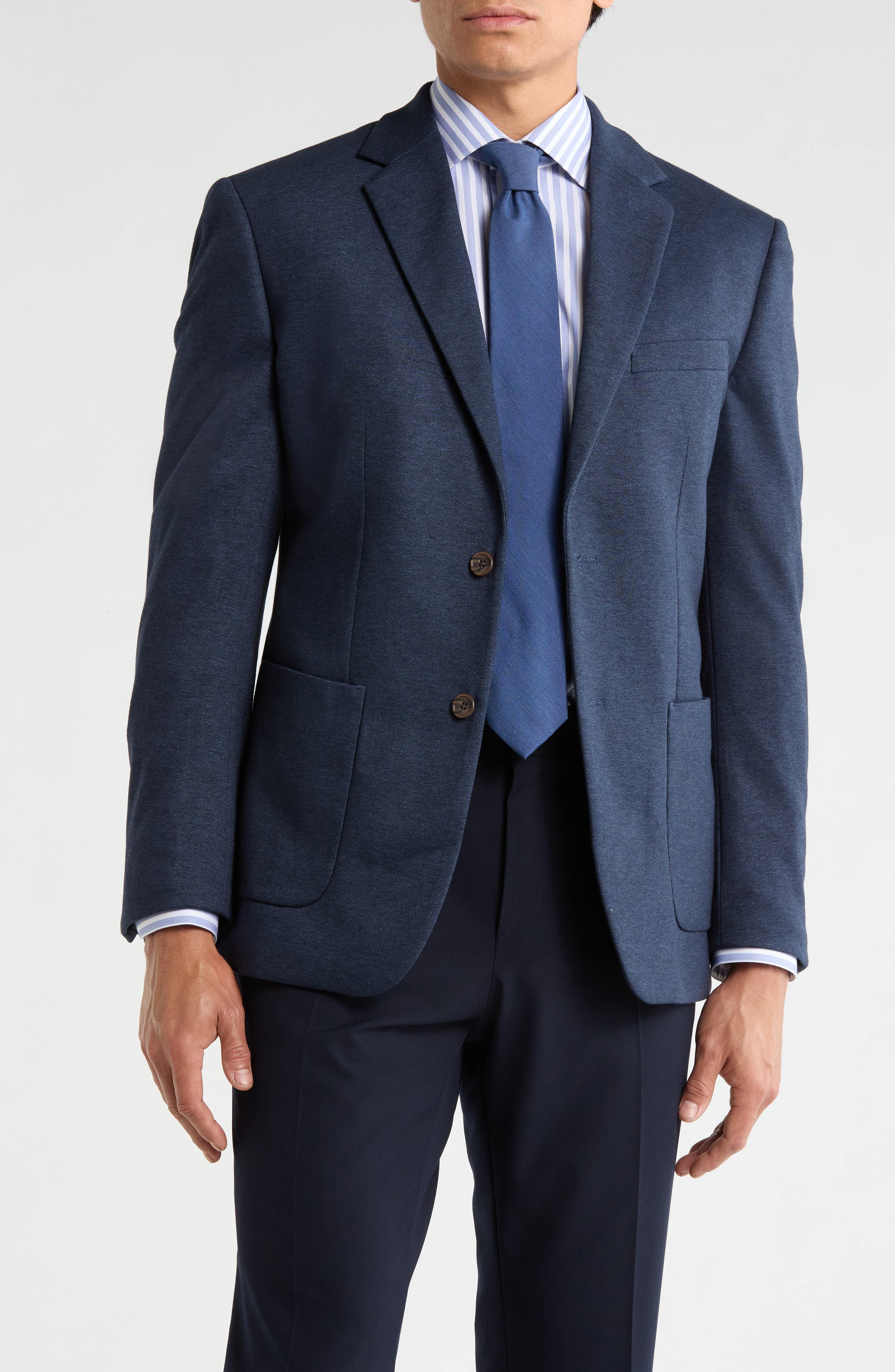 Duchamp Slim Fit Stretch Knit Sport Coat