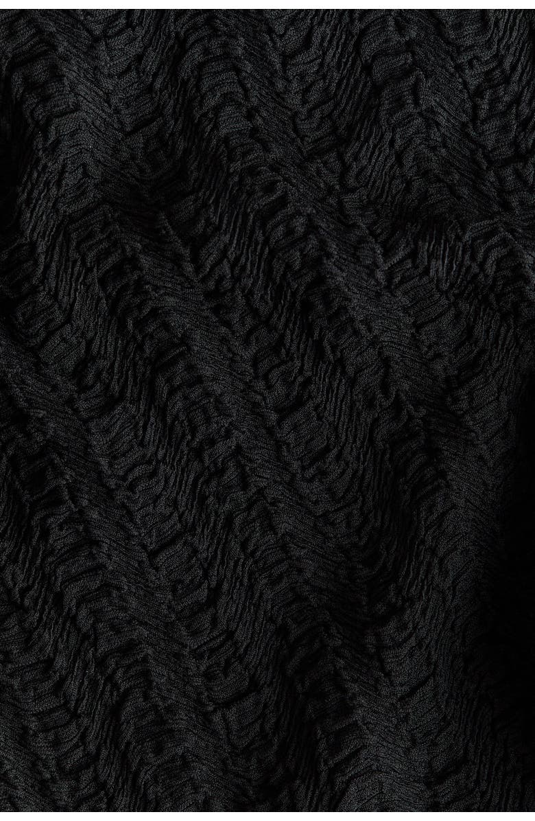 H&M Textured Jersey Trousers, Alternate, color, Black