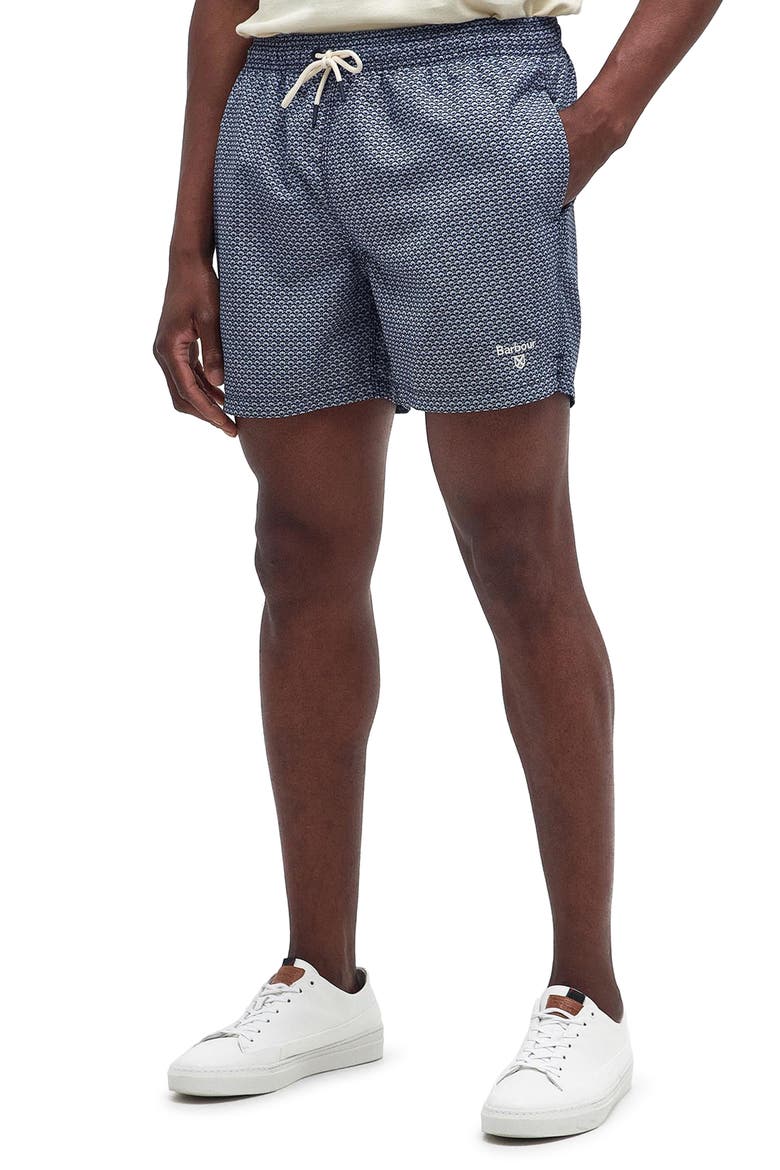 Shell Swim Trunks, Main, color, NAVY