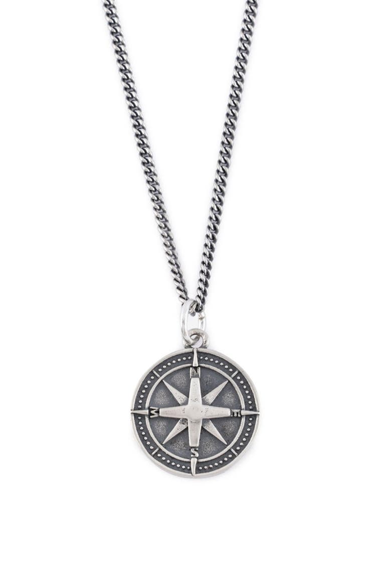 Napoleon Pendant Necklace, Main, color, SILVER
