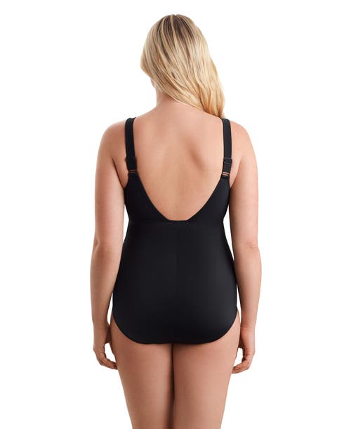Shapesolver Sport Scoopneck Tank Chlorine Resistant One-piece Swimsuit With Adjustable Straps