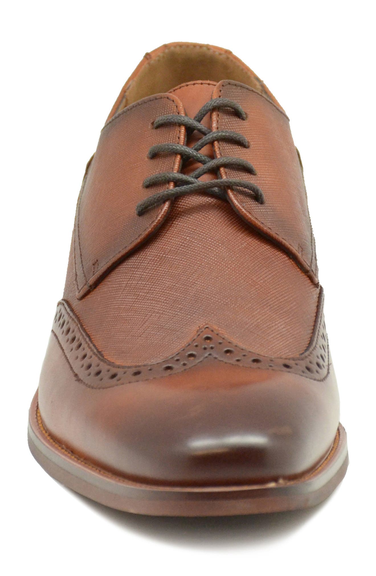 Beatle Wingtip Derby, Alternate, color, COGNAC