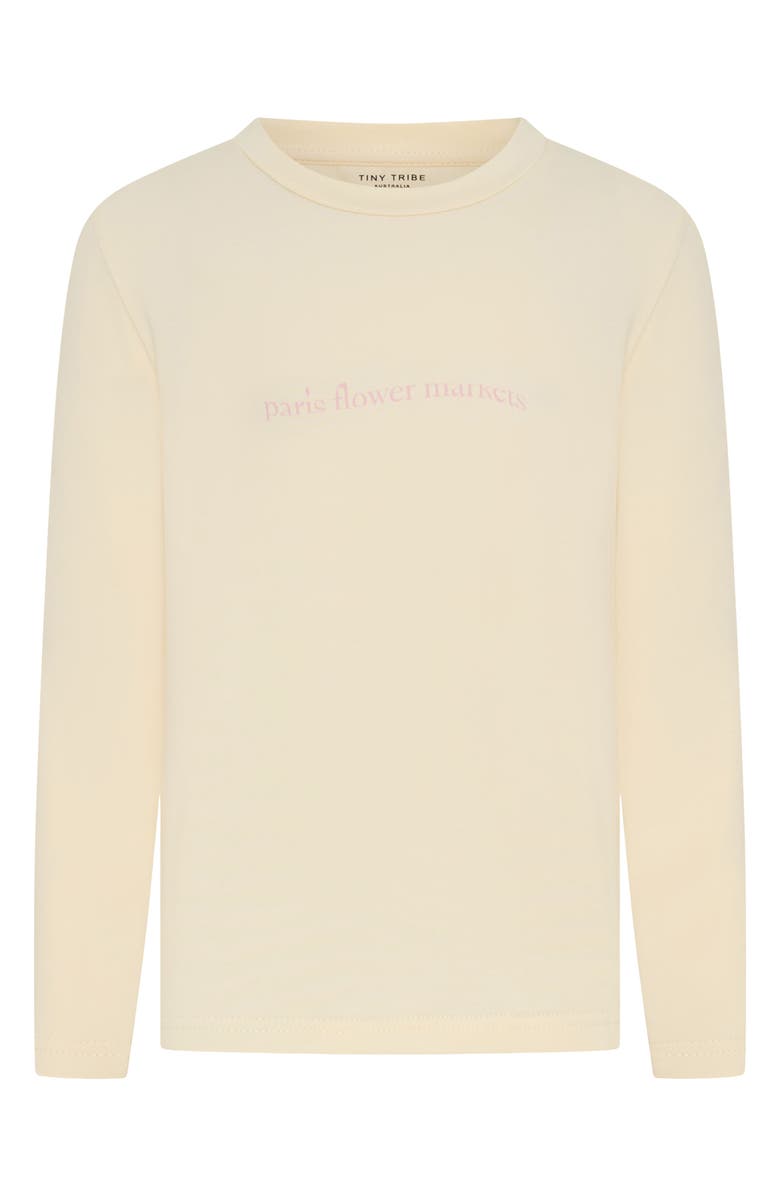 TINY TRIBE Kids' Flower Markets Graphic T-Shirt, Main, color, Cream