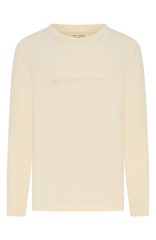 Tiny Tribe Kids' Flower Markets Graphic T-shirt In Neutral