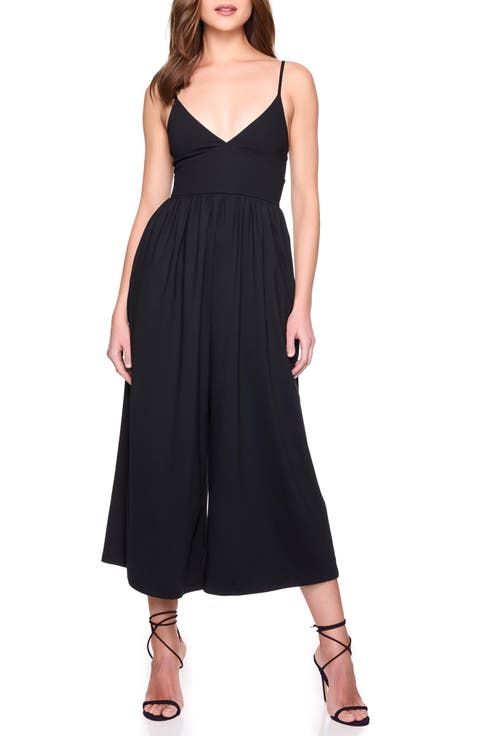 Slip Top Cropped Wide Leg Jumpsuit