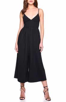 Susana Monaco Slip Top Cropped Wide Leg Jumpsuit