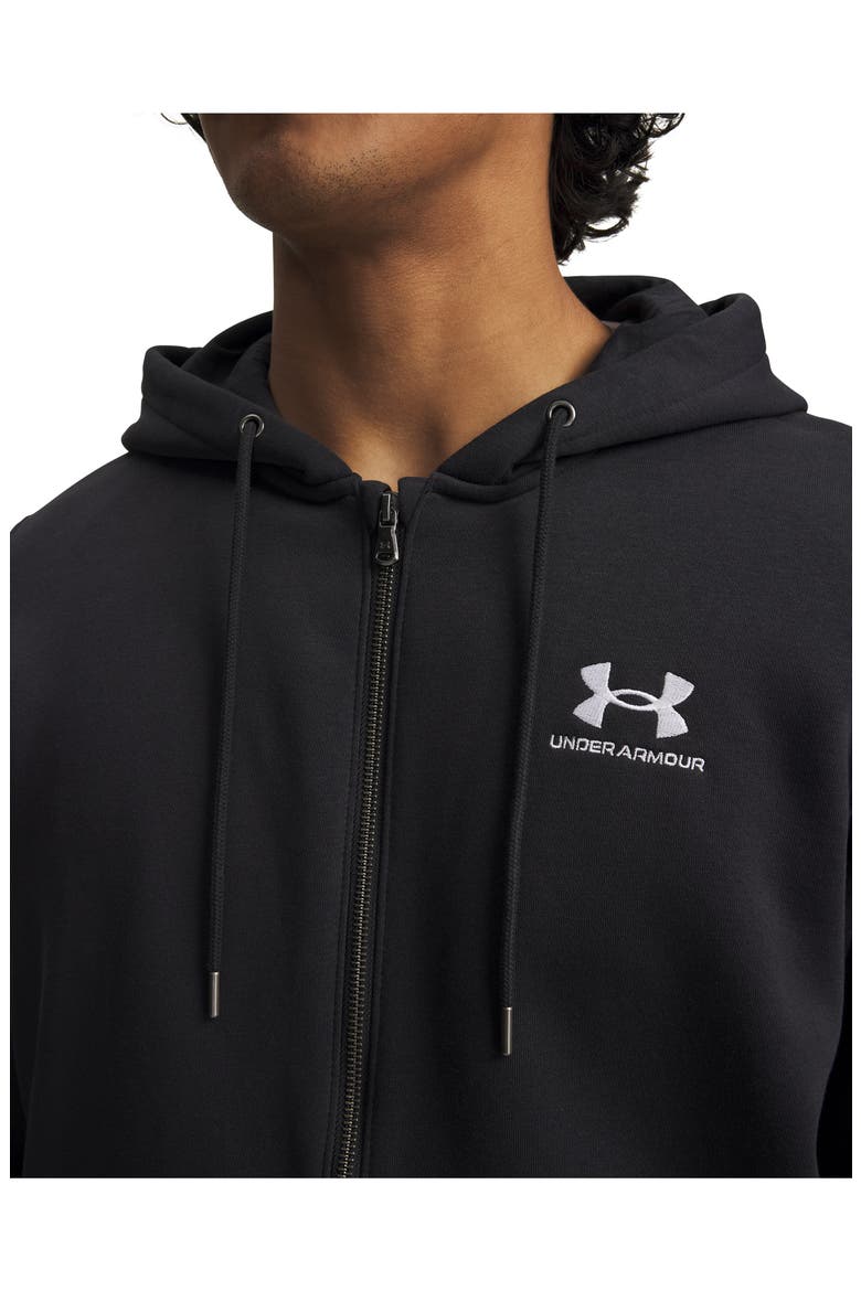 Icon Fleece Zip Hoodie, Alternate, color, BLACK