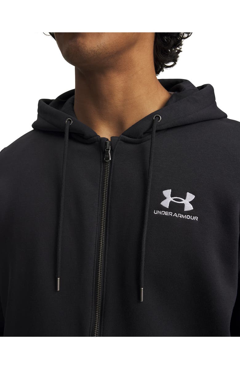 Under Armour Icon Fleece Zip Hoodie, Alternate, color, Black