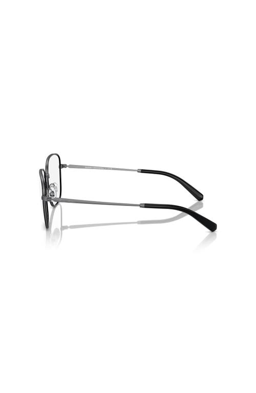 Brooks Brothers 54mm Square Optical Glasses In Black