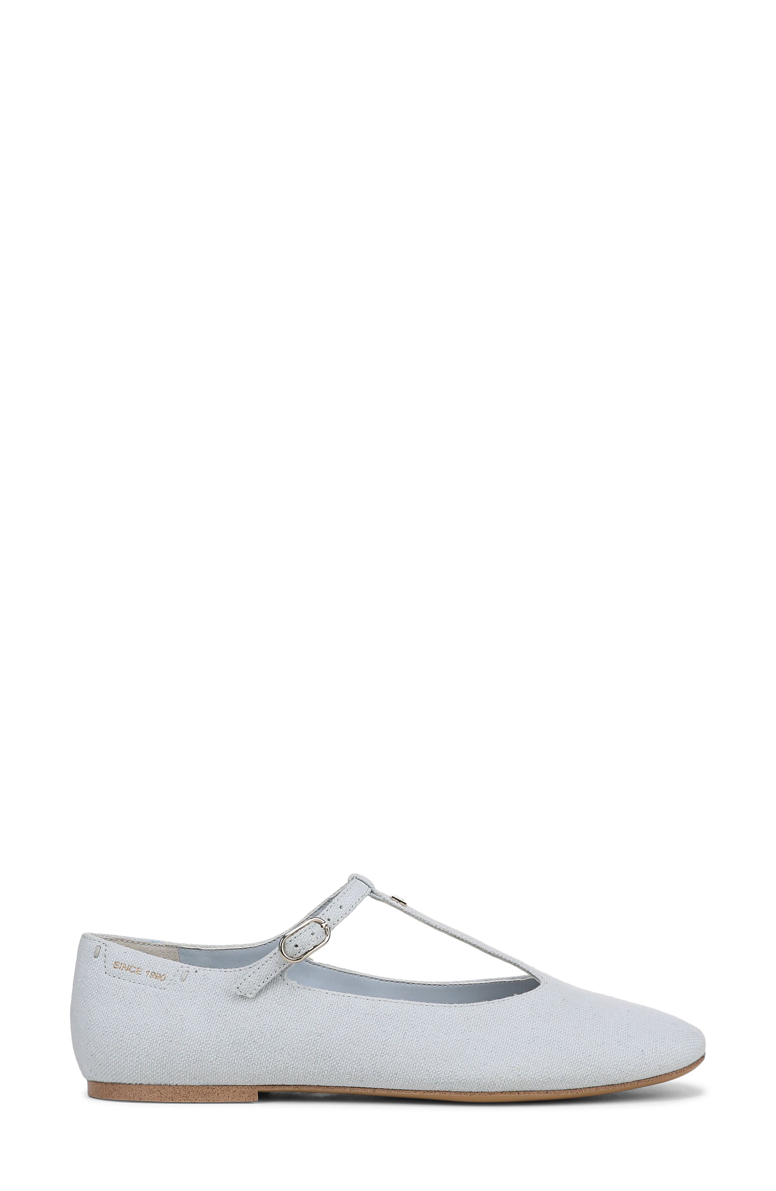 Marylee T-Strap Flat, Alternate, color, SOFT BLUE