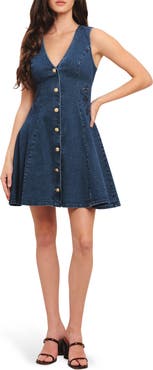 FLYING TOMATO Denim Minidress