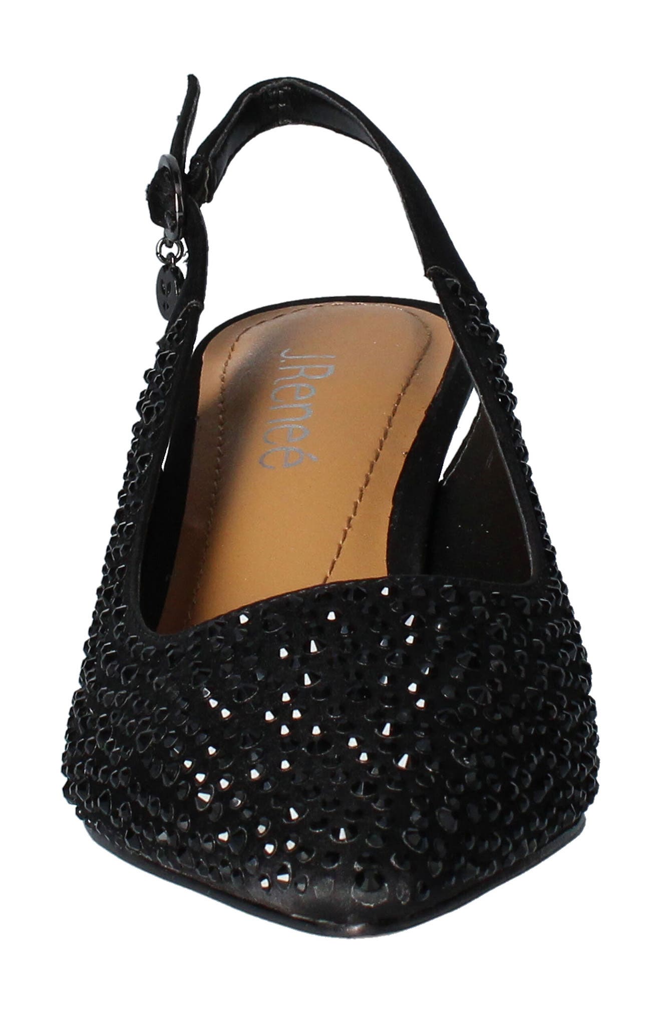 J. Reneé Ferryanne Pointed Toe Slingback Pump, Alternate, color, Black