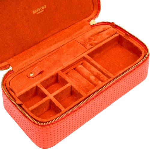 Rapport London Charlotte Jewelry Case In Orange