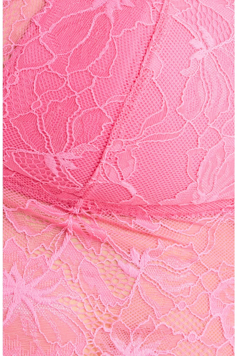 Stormi Lace Racerback Bralette, Alternate, color, SANGRIA SUNSET
