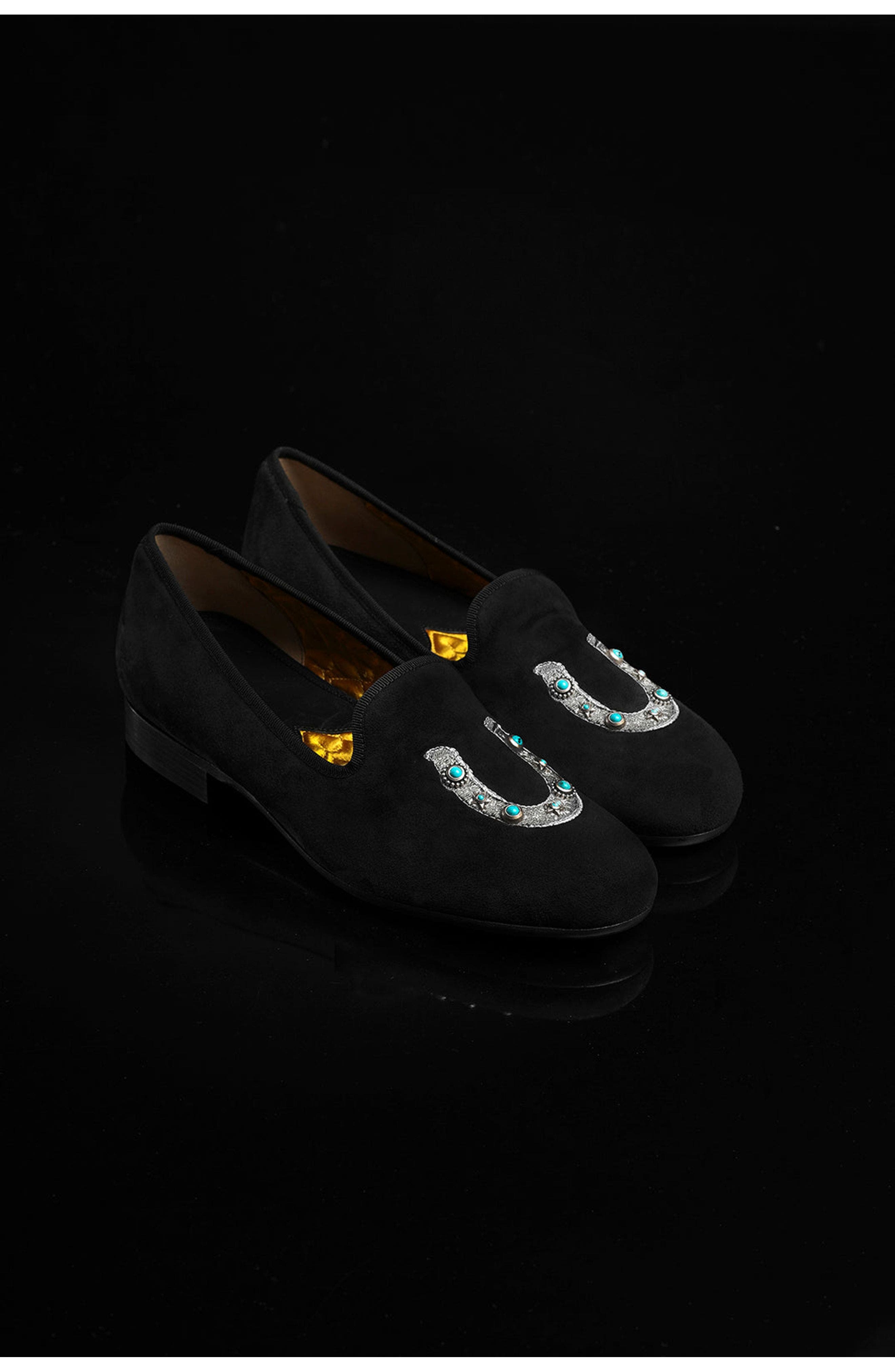 Broadway Horse Suede Shoes, Alternate, color, Black