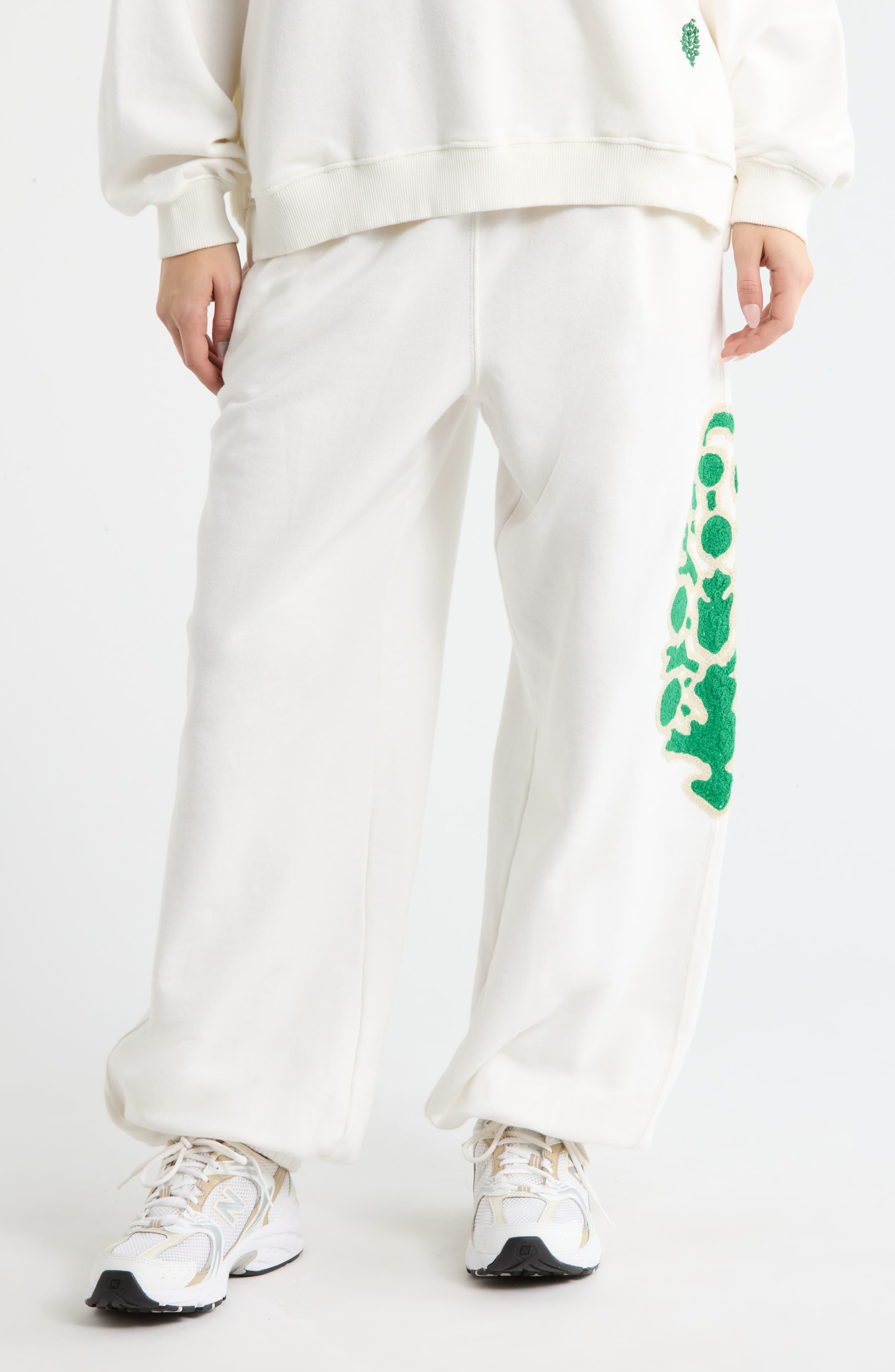 Free People All Star Embroidered Sweatpants