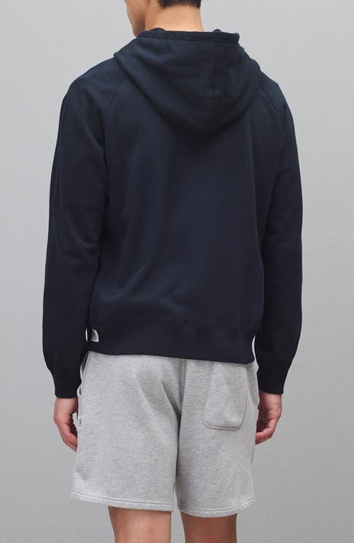 Reigning Champ Midweight Terry Standard Full Zip Hoodie In Blue
