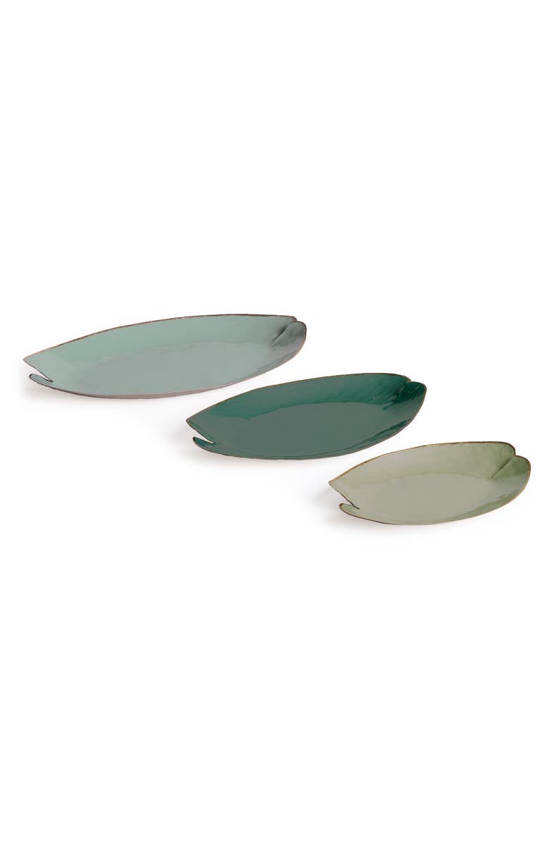 Napa Home & Garden Camden Decorative Trays Set of 3, Main, color, Green