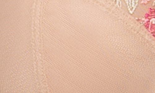 Felina Fleurs Unlined Underwire Bra In Warm Neutral Rouge