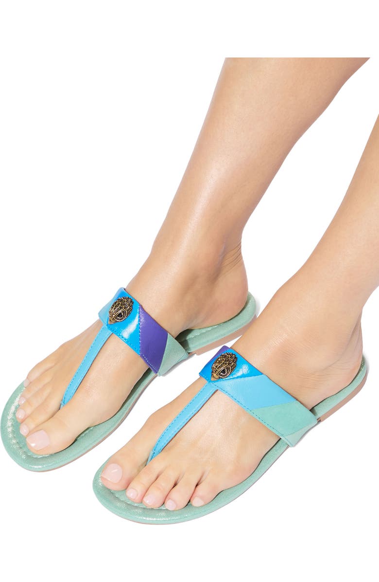 Kurt Geiger London Kensington T-Strap Sandal, Alternate, color, Open Blue