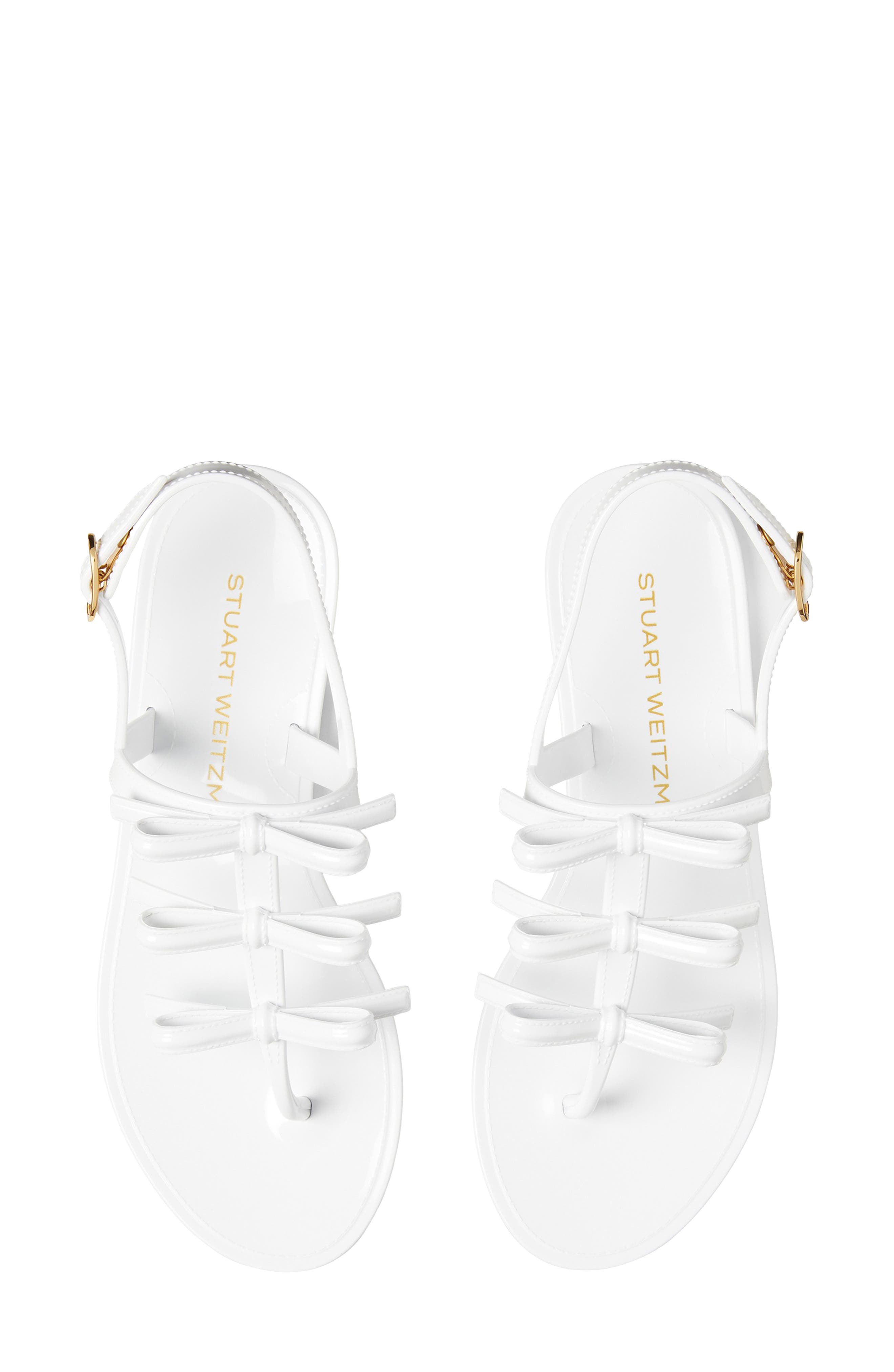 Stuart Weitzman Felicity Jelly Sandal, Alternate, color, White