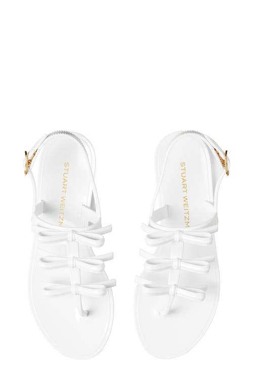 Stuart Weitzman Women's Felicity Bow Sandals In White