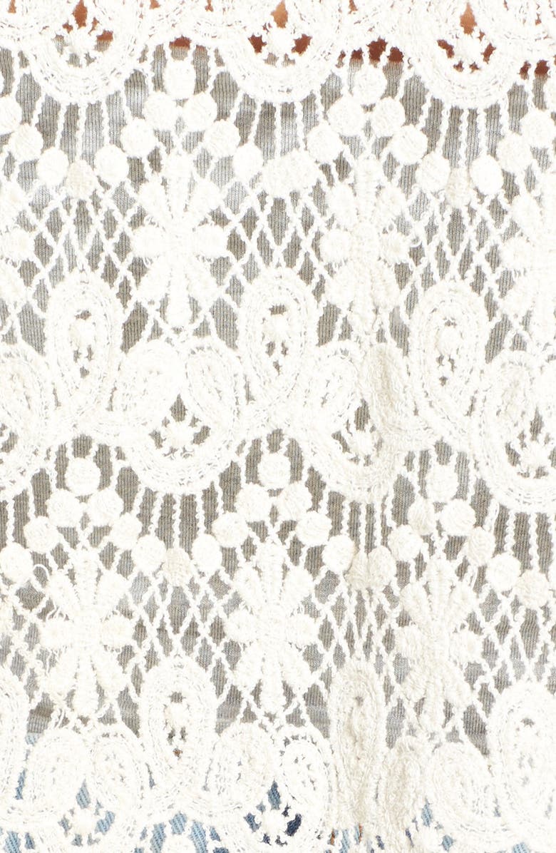 Filtre Embellished Crochet Tank, Alternate, color, 