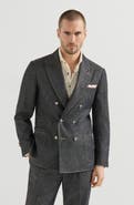 Brunello Cucinelli No-fade denim deconstructed blazer
