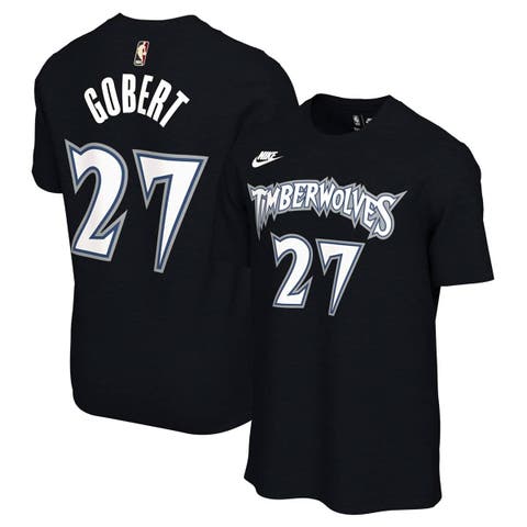 Unisex Nike Rudy Gobert Black Minnesota Timberwolves Name & Number T-Shirt - Classic Edition