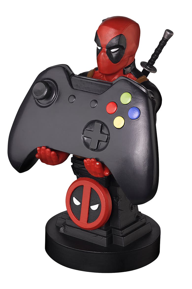 Marvel Deadpool Plinth Phone and Gaming Controller Holder, Alternate, color, Multicolored